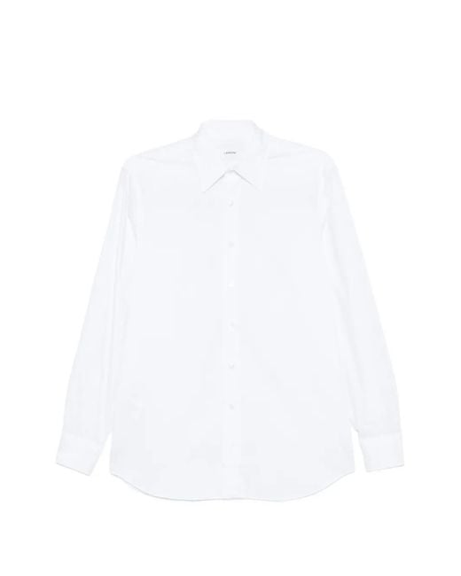 Lardini Overhemd Met Lange Mouwen in het White voor heren