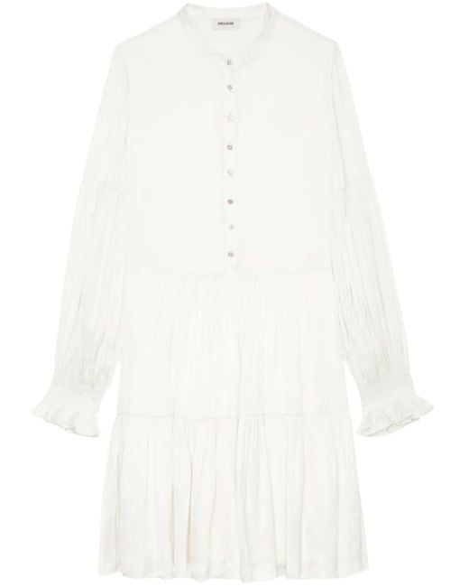 Zadig & Voltaire White Randy Mini Dress