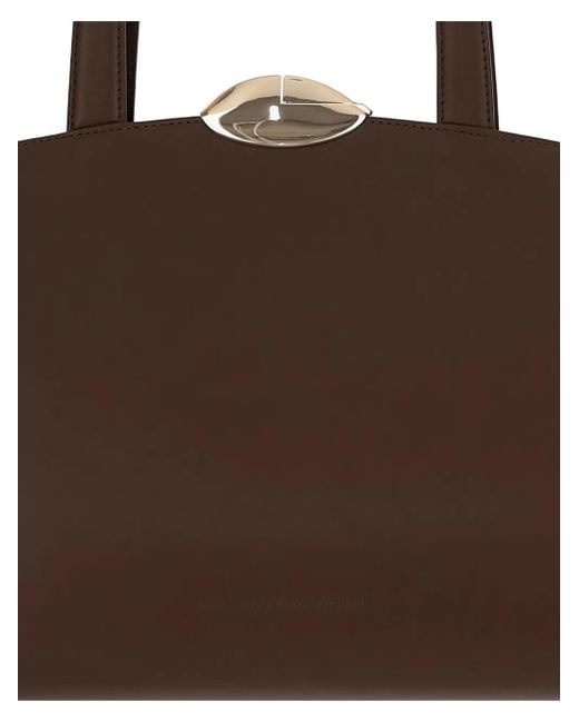 Bolso de hombro Serena con broche Benedetta Bruzziches de color Brown