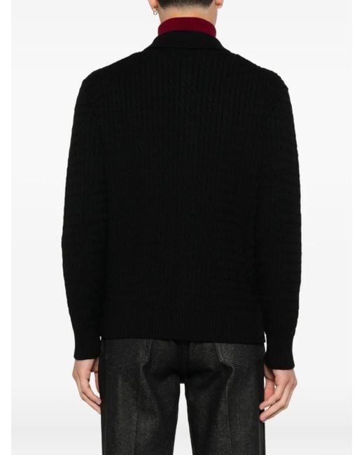 Tagliatore Black Sweaters for men
