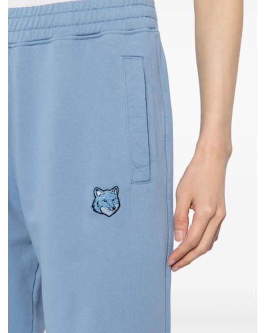Maison Kitsuné Blue Bold Fox Track Pants for men