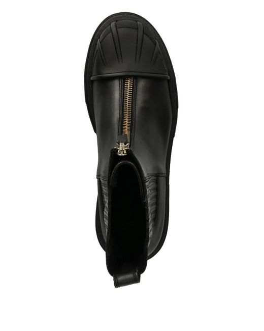 Furla Black Zip Detail Boots