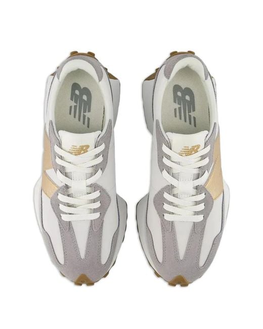 New Balance White 327 Sneakers for men