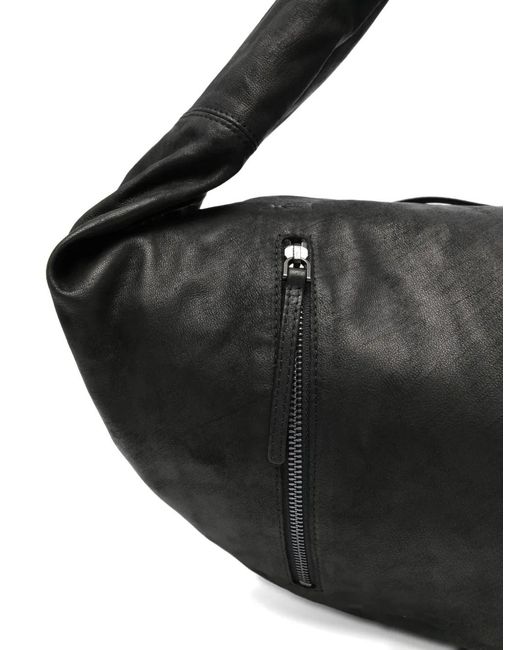 AUTENTICA 504 Black Knot Zip Leather Backpack