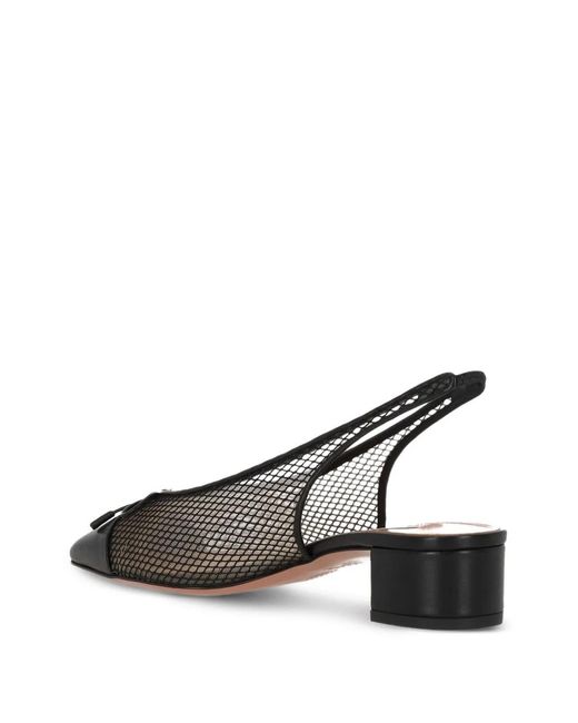 Aquazzura Metallic Slingback Heeled Pumps