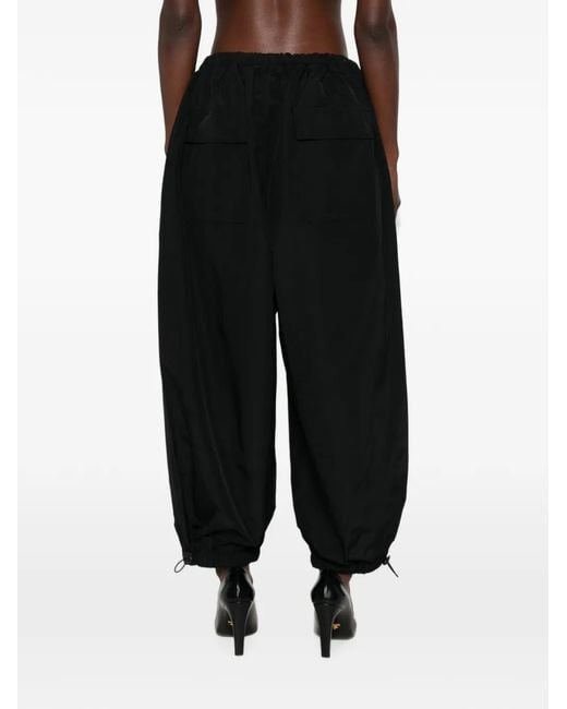 Entire studios Black Drawstring-Cuff Trousers