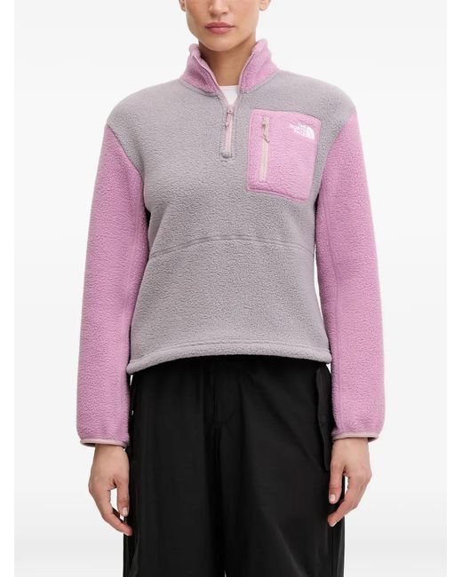 The North Face Pink Yumiori 1/4 Zip Fleece Jacket