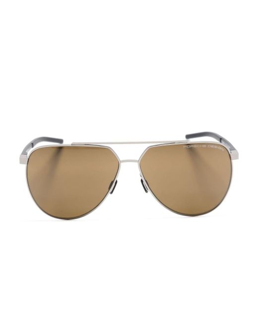 Porsche Design Natural P8968 Pilot-frame Sunglasses for men