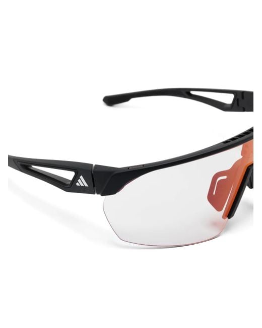 Adidas Black Shield-Frame Sunglasses