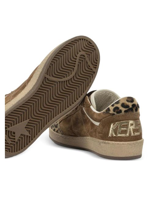 Golden Goose Deluxe Brand Brown "Ball-Star" Sneakers