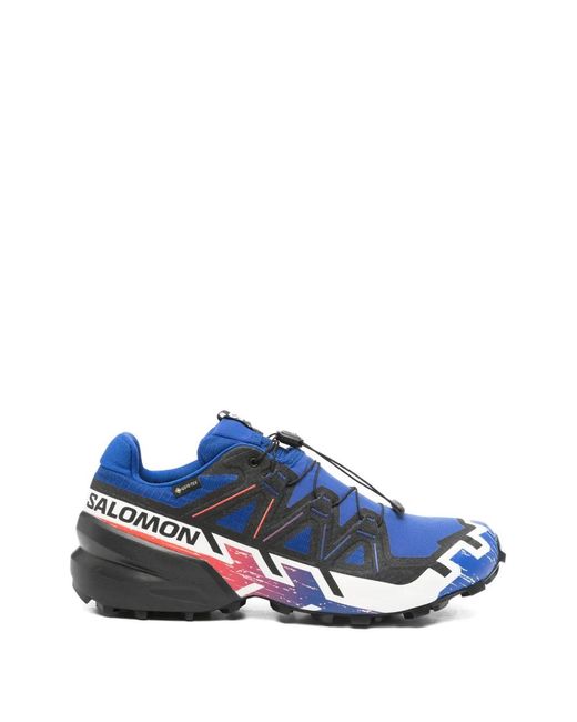 Salomon Blue Speedcross 6 Gtx Lace-Up Sneakers