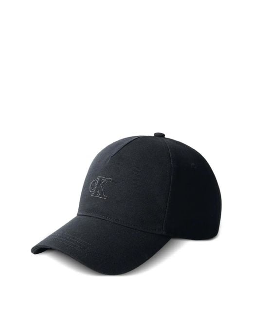 Calvin Klein Blue Logo-Embroidered Baseball Cap for men