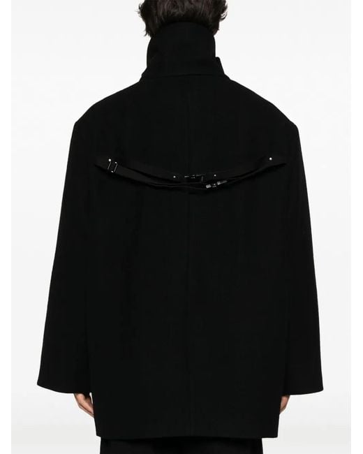 Rick Owens Black Double-Breasted Coats for men