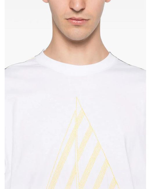 Jacquemus White Le Voilier Embroidered T-Shirt for men