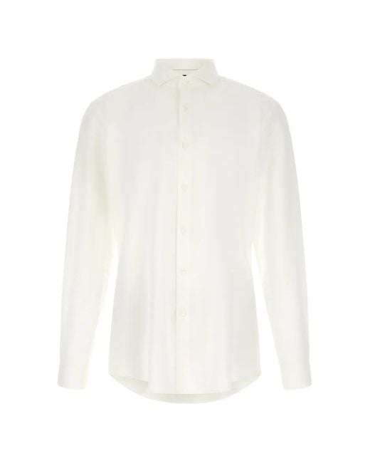 Boss White Long-Sleeved Shirt for men