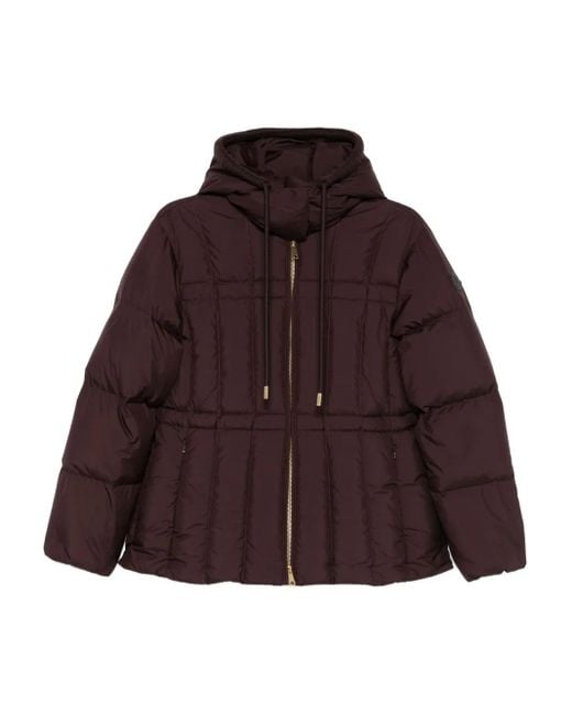 Moncler Purple Hooded Zip-Up Jacket