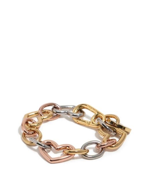 Bimba Y Lola Metallic Heart-Chain Bracelet