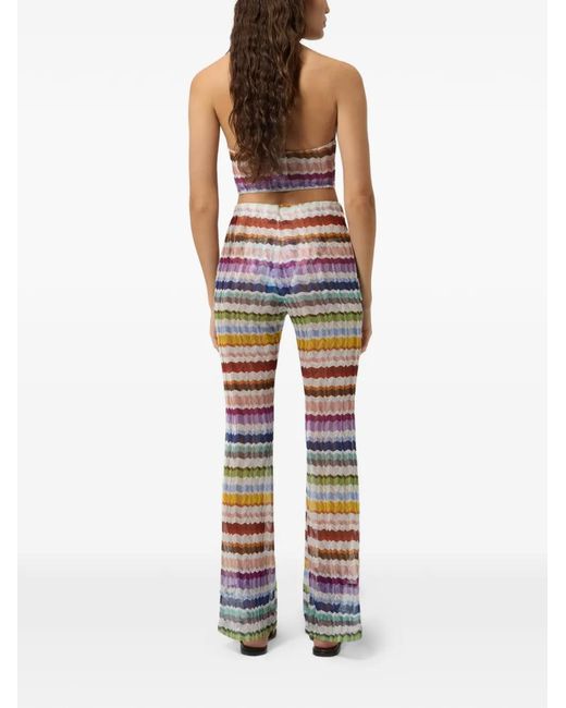 Missoni Yellow Zigzag-Knit Trousers