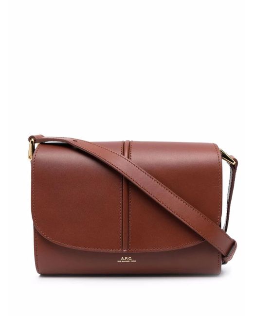A.P.C. Brown Small Betty Horizon Crossbody Bag
