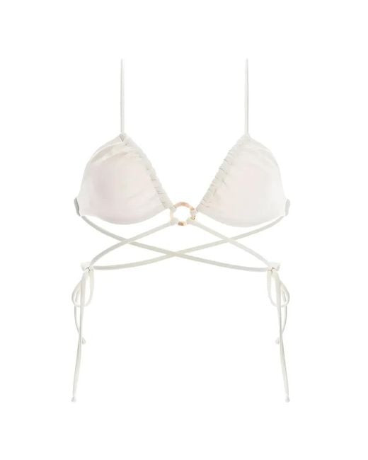 Agua Bendita White Lake Bikini Top