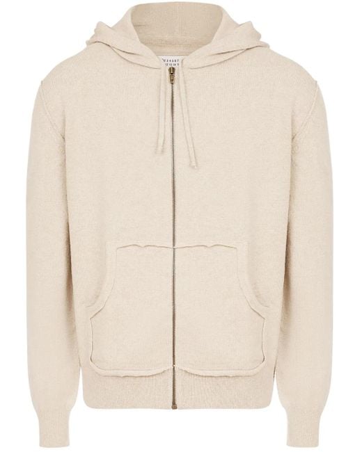 Maison Margiela Natural Zipped Hoodie for men