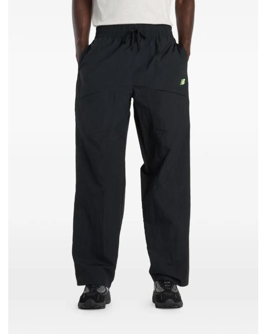 New Balance Black Castlefield Woven Track Pants for men