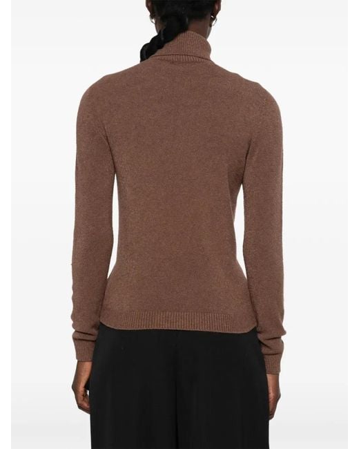 Pull À Bords Côtelés VELA SHOP en coloris Brown