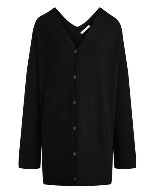12 STOREEZ Black V-Neck Buttoned Cardigan