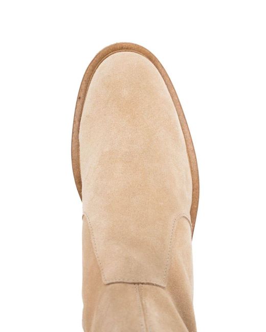AMI Natural 40mm Suede Boots for men
