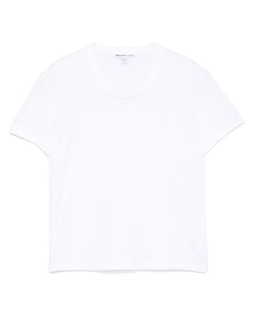 James Perse White Crew-Neck T-Shirt