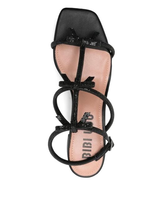 Bibi Lou Black Leather Sandals