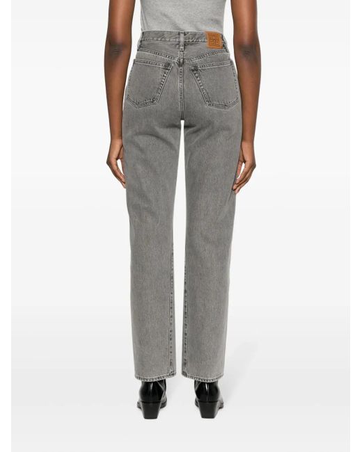 Totême Gray Twisted Seam Straight-Leg Jeans