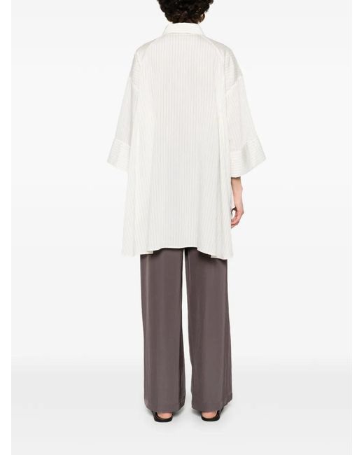 ELEH White Striped Layer Shirt