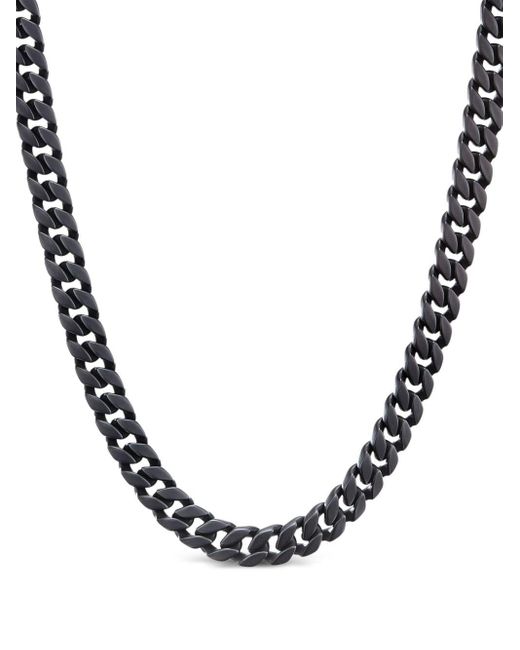 David Yurman Black Curb Chain Titanium Necklace for men