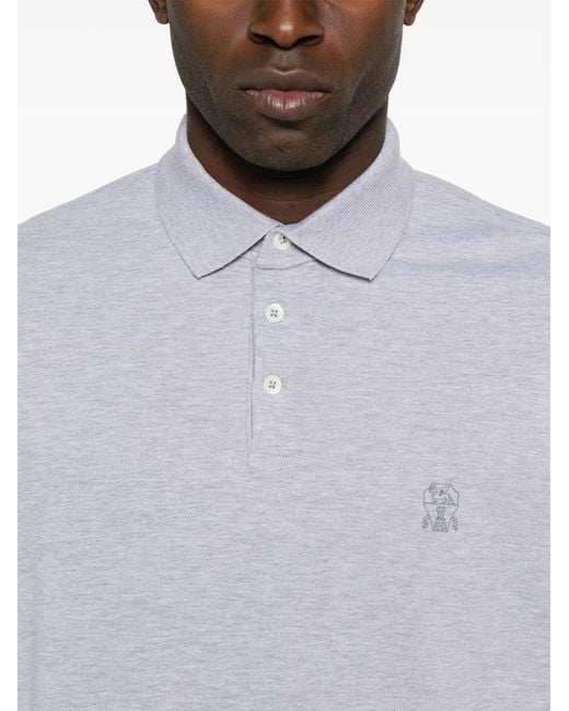 Brunello Cucinelli White 100% Cotton T-Shirt Elegance for men
