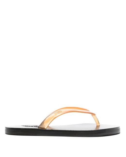 Ancient Greek Sandals White Saionara Jelly Flip-Flops