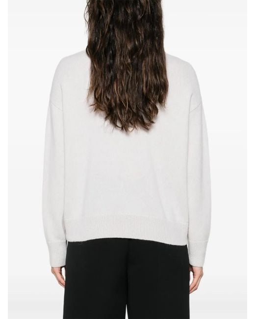 Antonelli White Collared Sweater