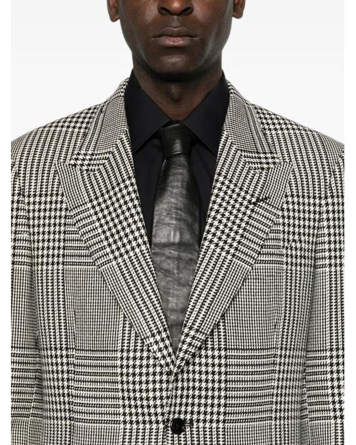 Tom Ford Gray Shelton Prince Of Wales Checked Blazer for men