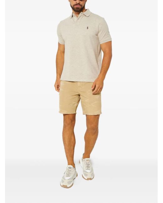 Polo Ralph Lauren White Logo-Embroidered Short-Sleeve Polo Shirt for men