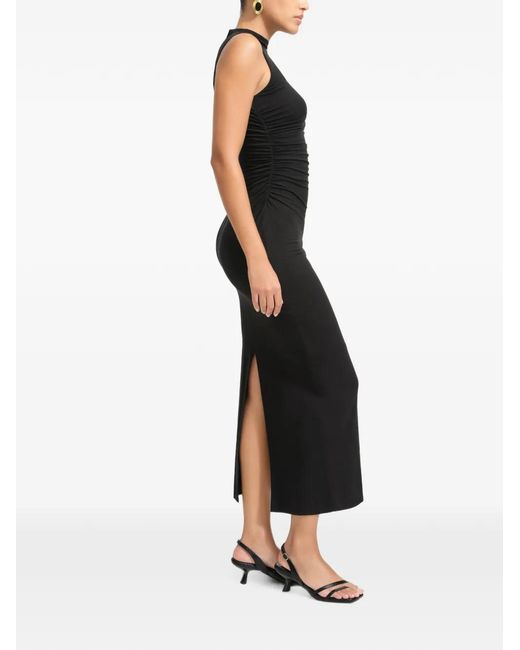 MARCELLA Black Robe Longue Astin