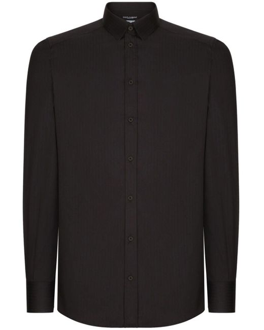 Dolce & Gabbana Langärmeliges Hemd in Black für Herren