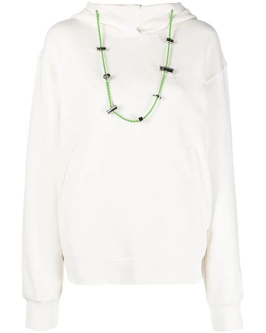 Ambush White Long-sleeve Drawstring Hoodie