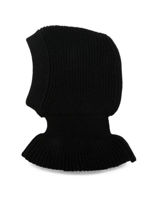 Lemaire Black Ribbed-Knit Balaclava