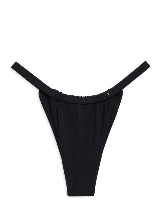 Bragas de bikini Milani fruncidas Anine Bing de color Black