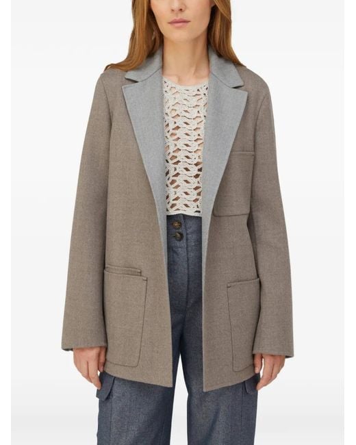RETORI Gray Bicolour Wool Blazer