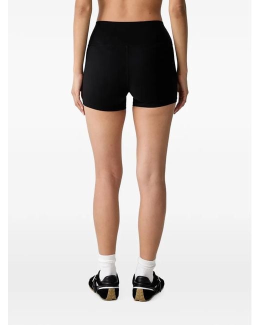 Sporty & Rich White Logo-Print Mini Shorts