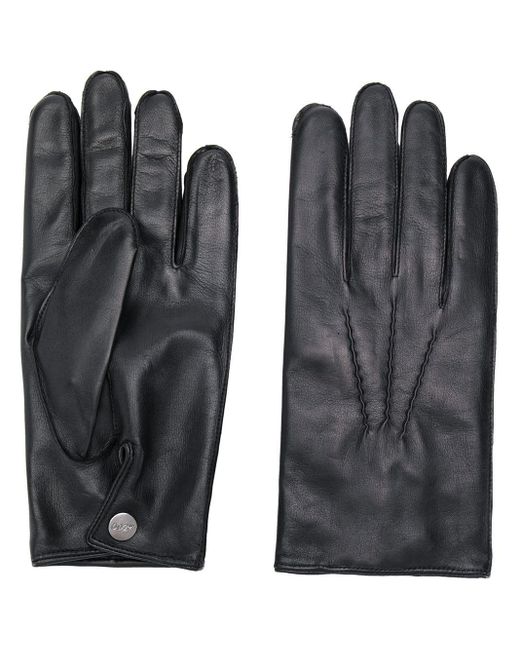 N.Peal Cashmere '007' Handschuhe mit Kaschmirfutter in Black für Herren