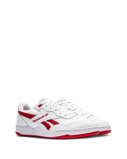Reebok White Bb 4000 Ii /Vector" Sneakers for men