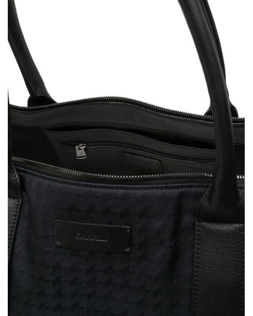 Borsa Weekend di Canali in Black da Uomo