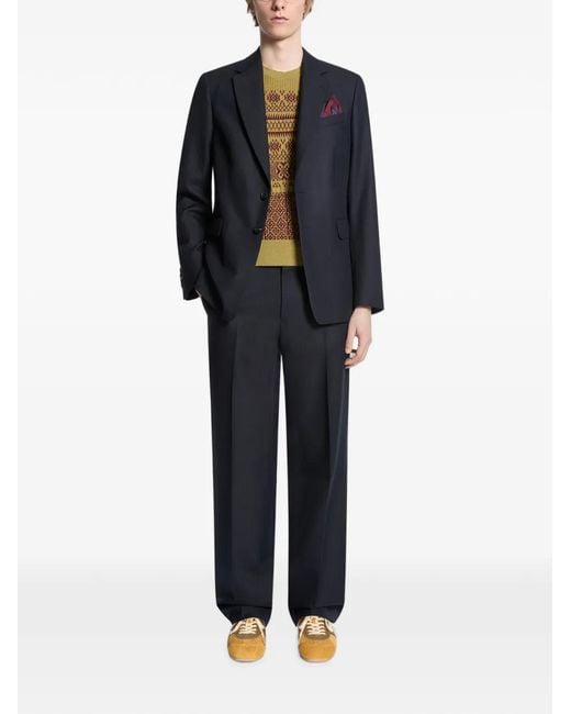 Dries Van Noten Multicolor Suede Sneakers for men